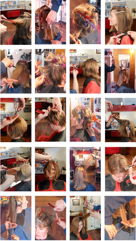 Ray cutting hair